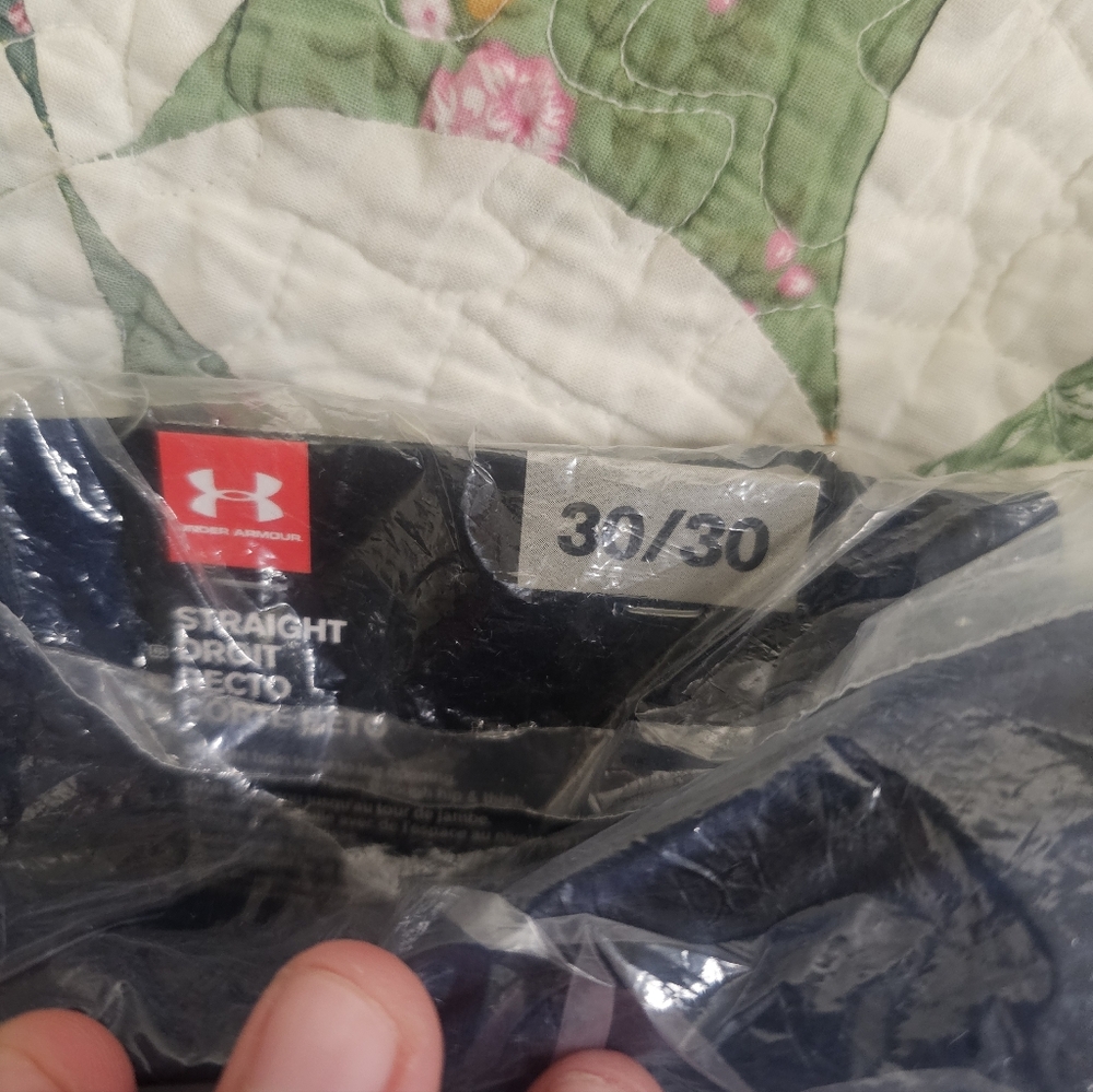 Under Armour Navy Blue Straight Pants 30/30 New